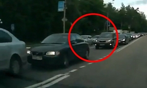 Watch and Learn: Inexperienced Rider Fails to Anticipate Incoming Car