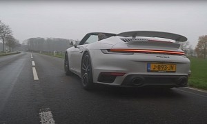 Watch and Hear a Porsche 911 Turbo S Cabriolet Hit 186 MPH With The Top Down