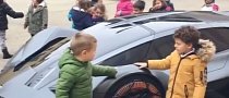 Watch Children Cuddling with the Lamborghini Terzo Millennio