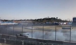 Watch: Daigo Saito Destroys His Corvette in Brutal D1 GP Drifting Crash