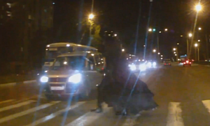 Watch Darth Vader Cross the Road in Russia