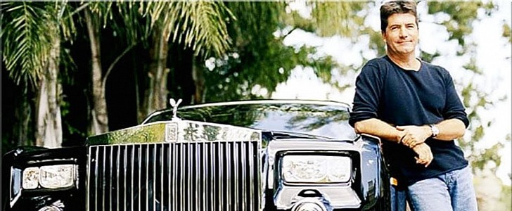 Simon Cowell and Rolls-Royce Phantom Drophead
