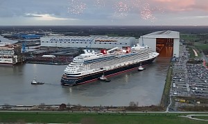 Watch Disney Wish, the World's First Triton-Class Cruise Ship, Float Out in Germany