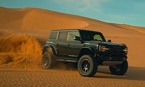 Watch Hennessey's 500-hp Ford Bronco Raptor Bash Dunes Into Submission