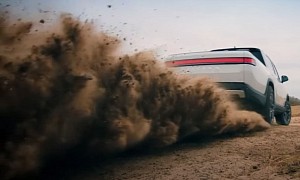 Watch How the Rivian R1T Handles Off-Road Drifting, Puts On a Show