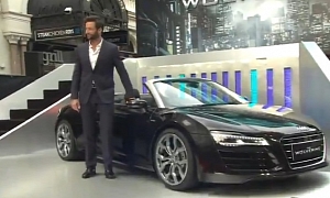 Watch Hugh Jackman and the Audi R8 Spider Shine at The Wolverine Premiere