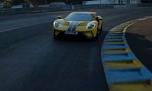 Watch Ken Block Drive the Ford GT on the Le Mans Track and Do Zero Drifts
