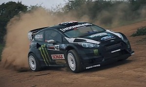 Watch Ken Block's Former Gymkhana Ford Fiesta Perform in the Hands of a New Owner