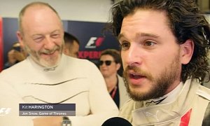 Jon Snow Takes a Break from Fighting White Walkers, Hops Into an F1 Two-Seater