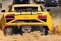 Watch Lambo Owner Duck Boat Through Flood Water, Aftermath Is a Bumper Delete