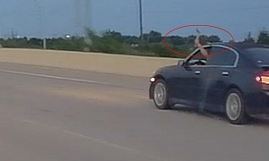 Watch Maniac Driver Waving an Ax in Road-Rage Episode Gets Instant Punishment