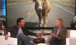 Watch Matthew McConaughey’s Face when He Sees Ellen's Lincoln Ad Spoof