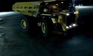 Watch Mike Ryan Drift a 200-ton Mining Truck