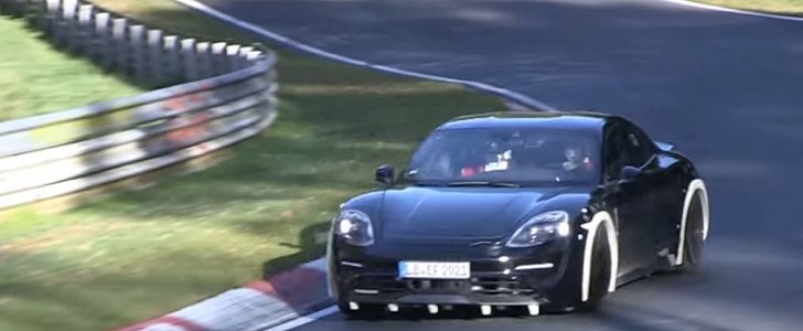 Porsche Mission E Lapping the Nurburgring