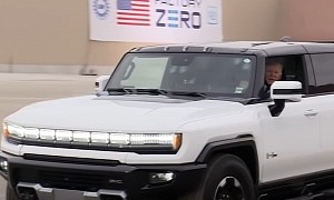 Watch President Joe Biden Drive the New Electric Hummer, Raves About It, “It's Incredible”