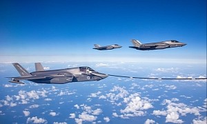 Watch RAF F-35B Fighters From HMS Queen Elisabeth Fly at Atlantic Trident 2021