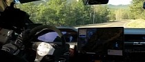Watch Randy Pobst Improve His Time at Pikes Peak Qualifying in a Tesla Model S Plaid