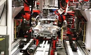 Watch: Tesla Model 3 Assembly Line Robots Working Hard Towards 5000 Units Goal