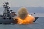 Watch Russian Warship Moscow Get Back in the Game with a Terrific Missile Fire