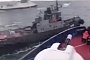 Watch Russian Warship Ram Ukrainian Tugboat in the Black Sea