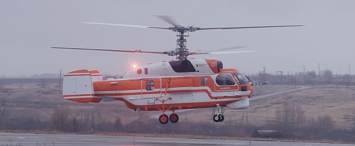 The upgraded Ka-32 boasts new engines, a glass cockpit and a powerful new firefighting system