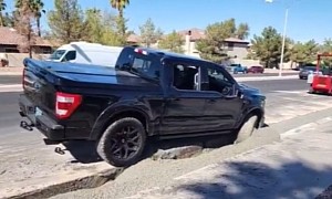 Watch: Shelby F-150 Driver Ruins His Truck After Getting Stuck in Fresh Concrete