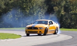 Watch Tanner Foust drift a Mustang at the Recaro Factory