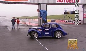 Watch Terry Grant Breaking Most Consecutive Donuts While on the Roof of a Car Record
