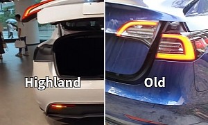 Watch the Tesla Model 3 Highland Dynamically Relocate Hazard Lights When the Trunk Opens