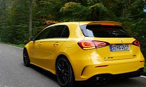 Watch the 2020 Mercedes-AMG A45 S Do the 0-100 KM/H Acceleration in 3.9 Seconds
