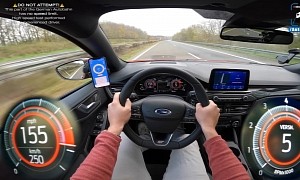 Watch the 2021 Ford Focus ST Hit Its Max Speed on the Autobahn