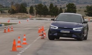 Watch the 2022 Kia EV6 Go Through the Moose Test, It Did Surprisingly Well