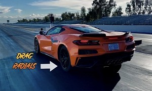 Watch the 2023 Corvette Z06 Run 10.4s in the Quarter Mile With Drag Radials