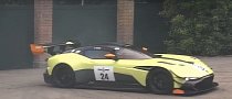 Watch the Aston Martin Vulcan AMR Pro Do Burnouts at Goodwood