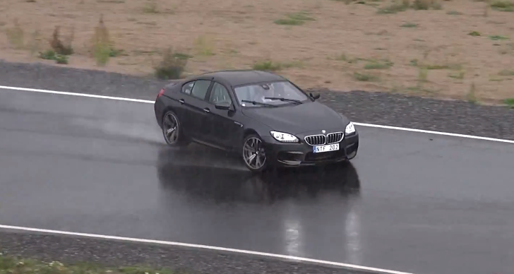 BMW M6 Gran Coupe Drifting in the Rain