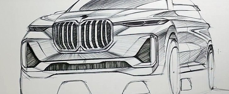 Watch the BMW X7 iPerformance Concept Being Sketched With a Ballpen