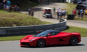 Watch the First LaFerrari in North America Hit the Track