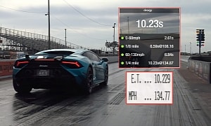 Watch the Lamborghini Huracan Tecnica Clock 10.2 Seconds in the Quarter Mile