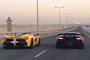 Watch the Lamborghini Sesto Elements Illegally Race the LaFerrari on a Qatar Highway