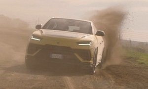 Watch the Lamborghini Urus Performante Play in the Dirt in Rally Mode