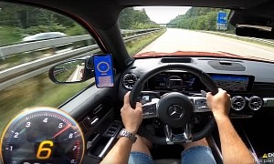 Watch the Mercedes-AMG GLB 35 Hit 155 MPH in Autobahn Speed Test