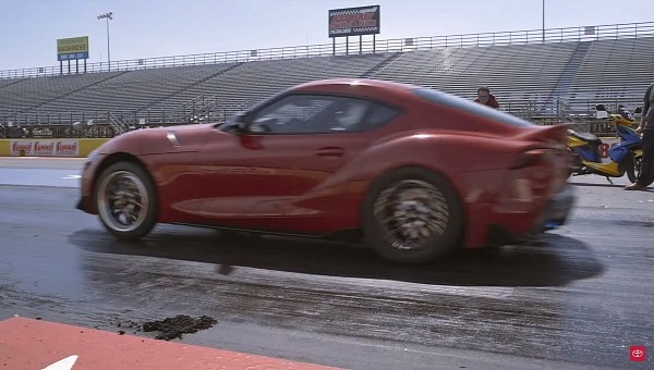 Toyota GR Supra “10-Second Twins” proving the claim on the racetrack
