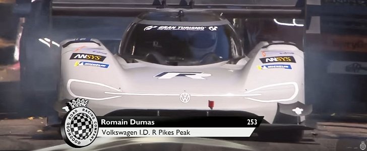 Watch the Volkswagen I.D. R Set a New Goodwood Electric Car Record