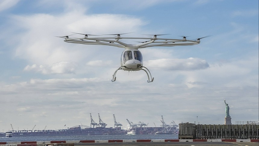 The Volocopter 2X made its New York City debut