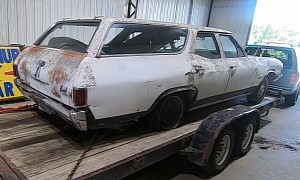 Watch This 1968 Chevrolet Nomad Station Wagon Fire Up After Rotting for 25-Years