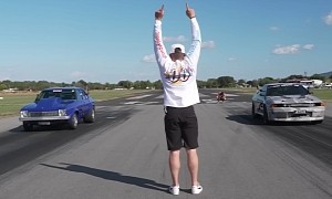 Watch This '75 Holden LH Torana Get Shredded by a '93 R32 Nissan GT-R in a Drag Race