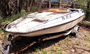 Watch This 80's UltraNautics JetStar 1250 Jet Boat Cruise Again After Sitting for 20 Years