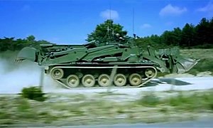 Watch This Engineering Tank Freeing the Way for the Military