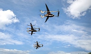 Watch Three Autonomous Air Taxis Fly in Formation for the First Time