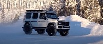 Watch Two 2022 Mercedes-Benz G-Class 4x4 Squared Frolic in the Snow